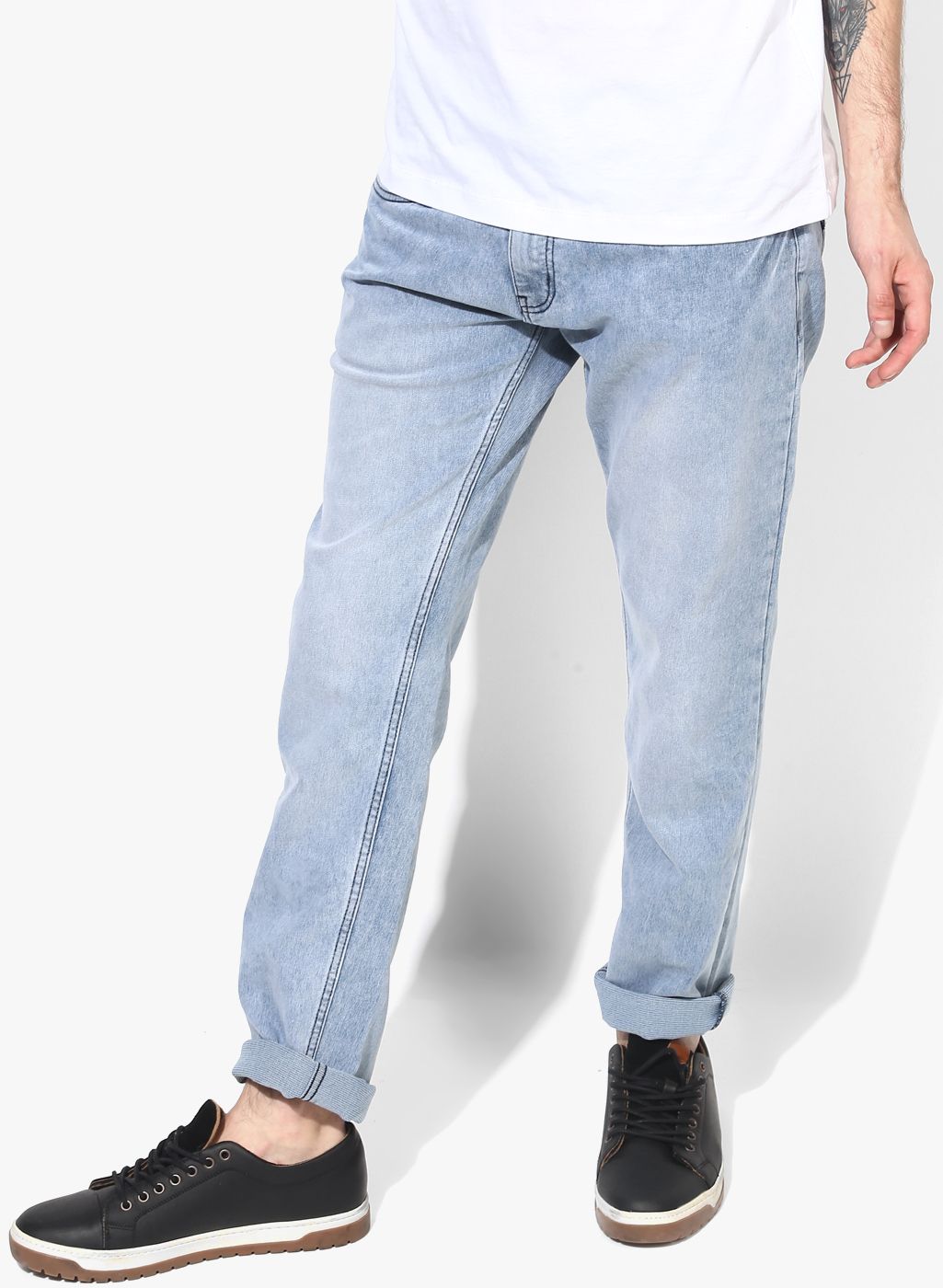 Light Blue Washed Slim Fit Jeans
