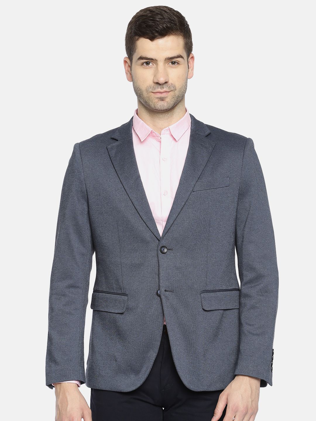 U.S. Polo Assn. Blue Regular Fit Single-Breasted Blazer