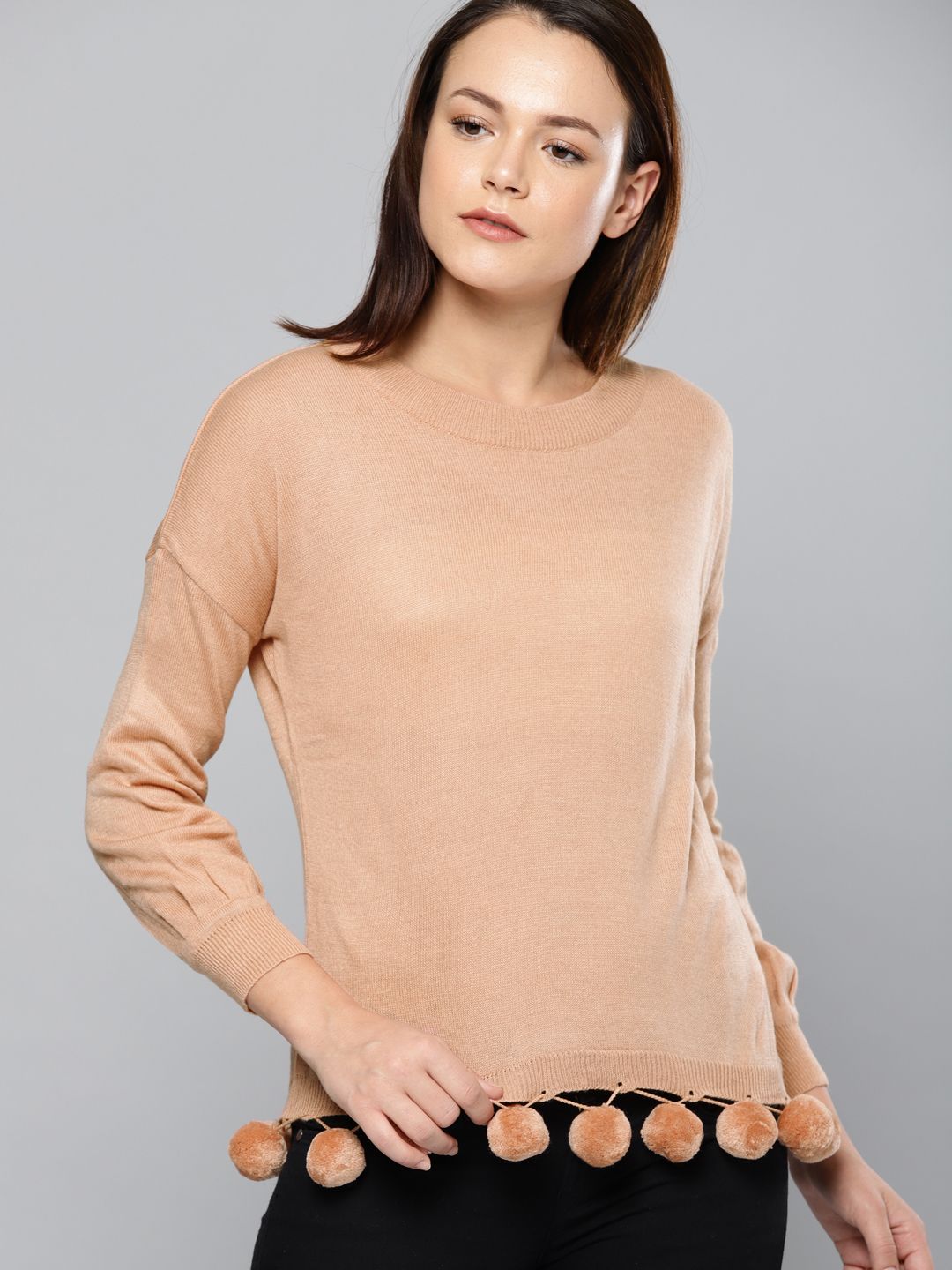 Chemistry Women Pink Solid Pullover