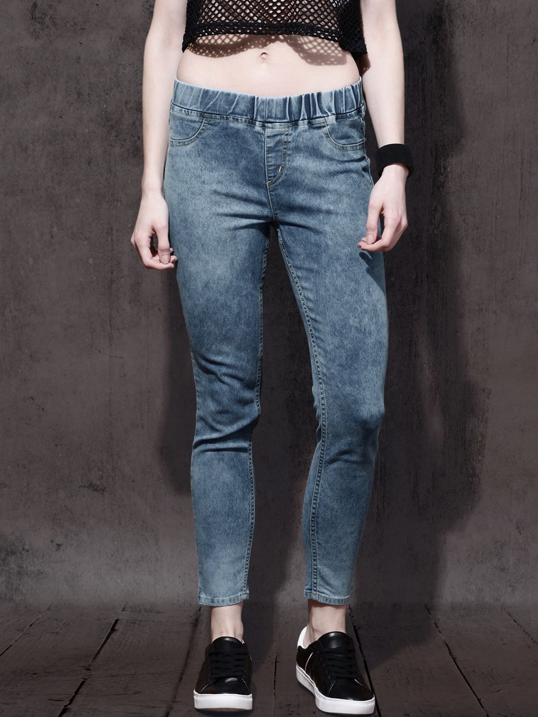 Roadster Women Blue Stretchable Jeggings