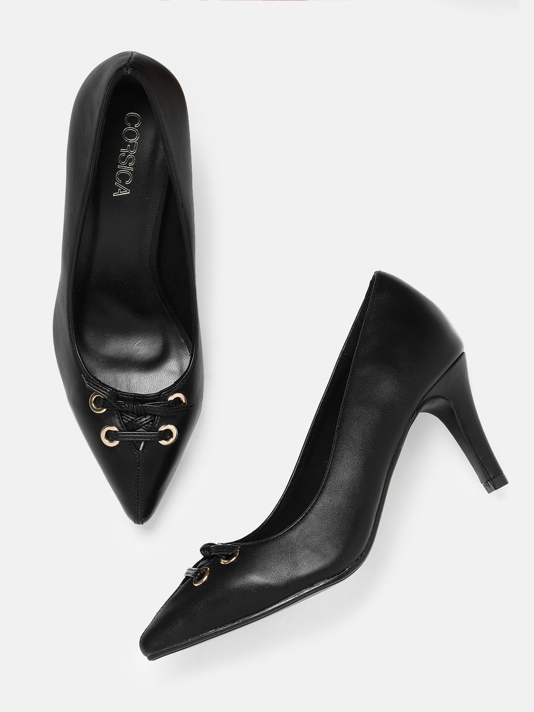 CORSICA Women Black Solid Pumps