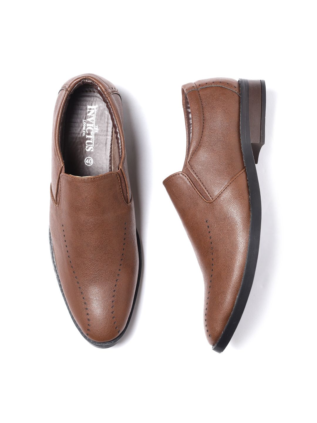 INVICTUS Men Brown Semiformal Slip-Ons