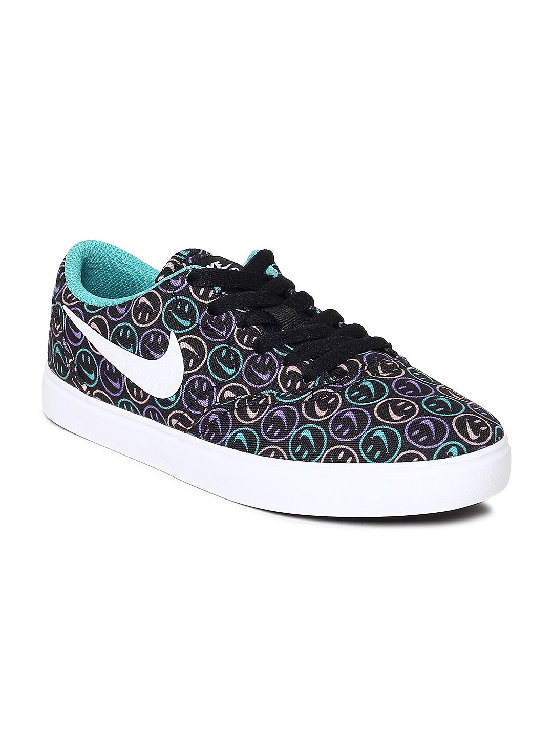 Nike Unisex Multicolored Printed SB CHECK SOLAR CNVS NK DAY (GS) Skateboarding Shoes