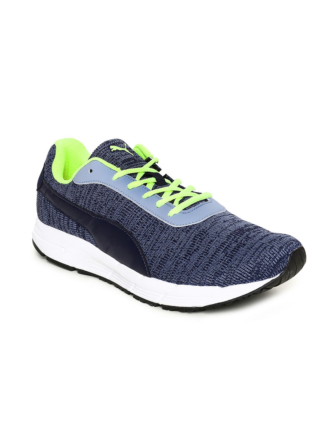 Puma Men Blue Valor Knit Running Shoes