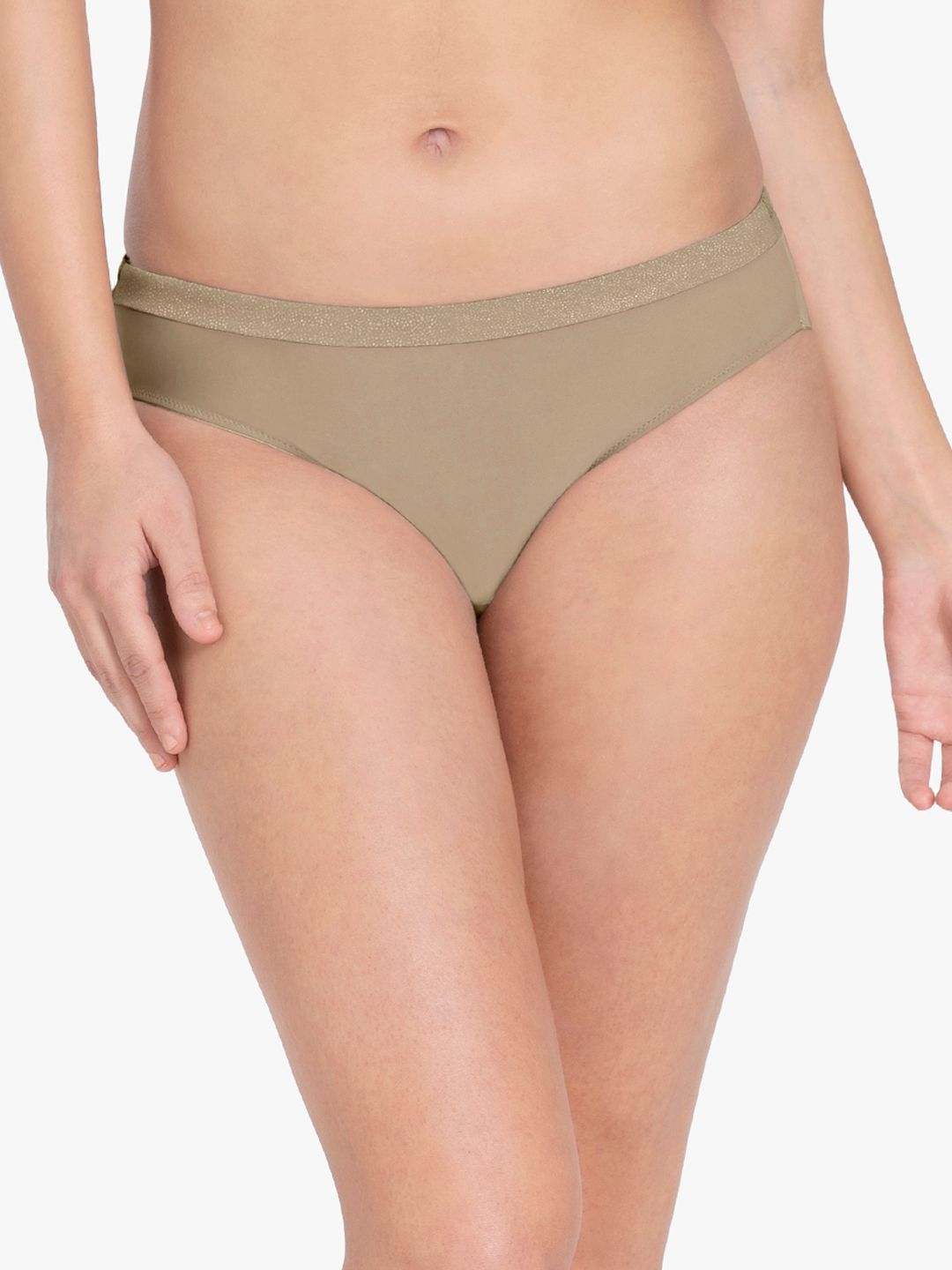 Amante Women Beige Solid Bikini Briefs 8903129249119