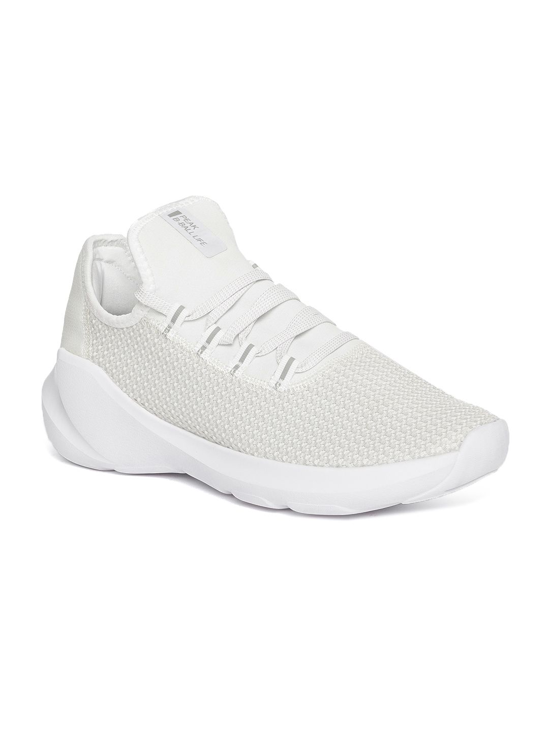 PEAK Men White Basketball Shoes