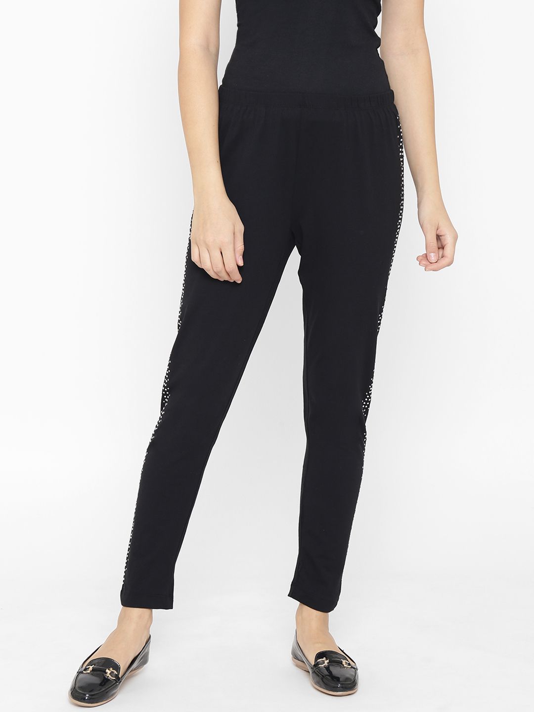 OVS Women Black Solid Leggings