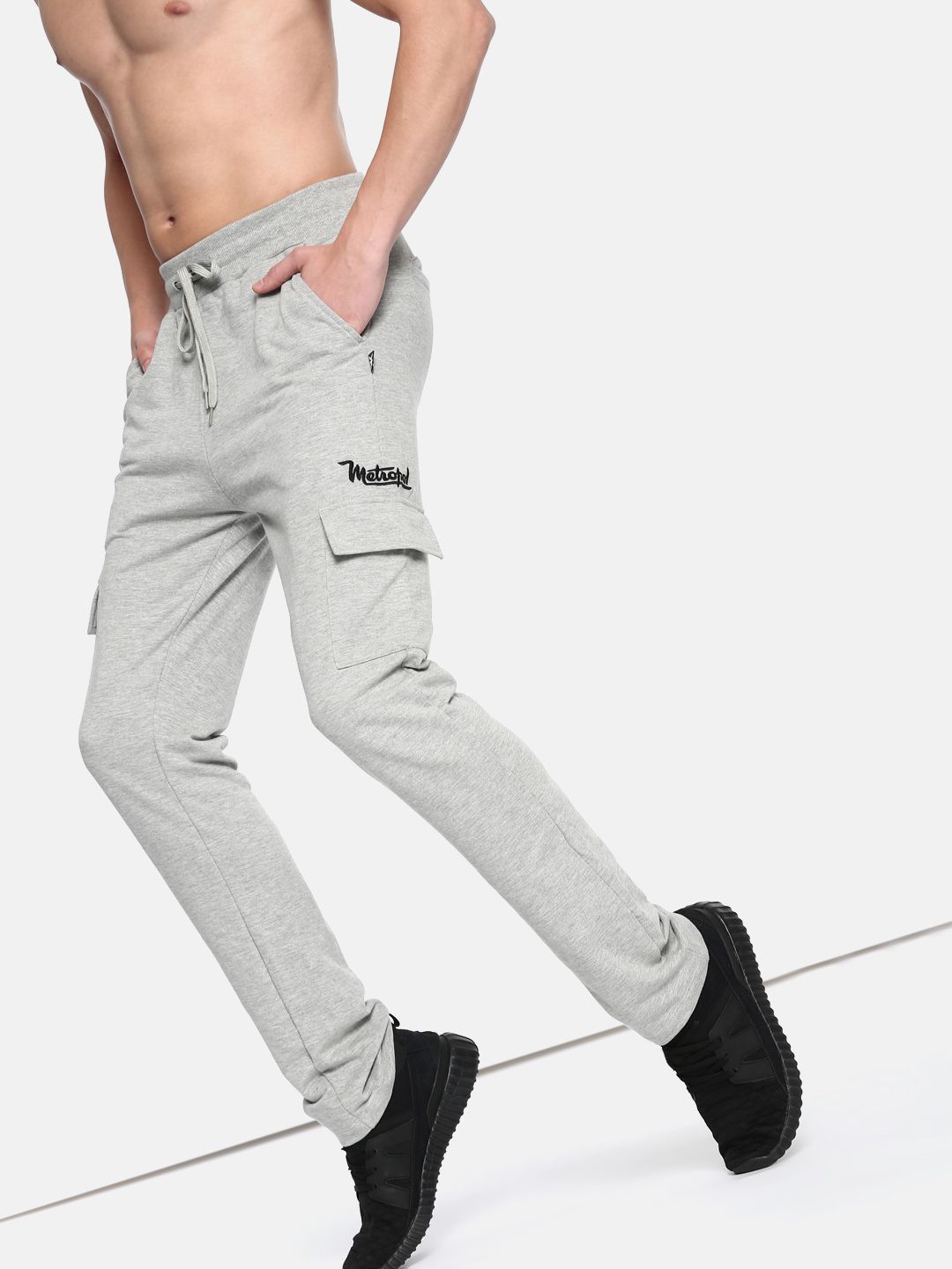 Kook N Keech Grey Melange Track Pants