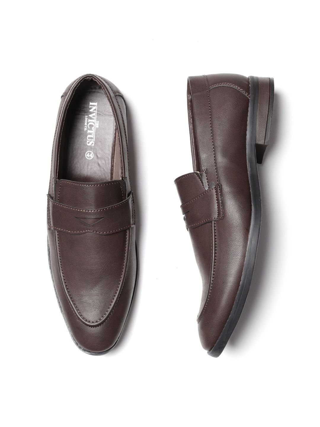 INVICTUS Men Coffee Brown Formal Slip-Ons