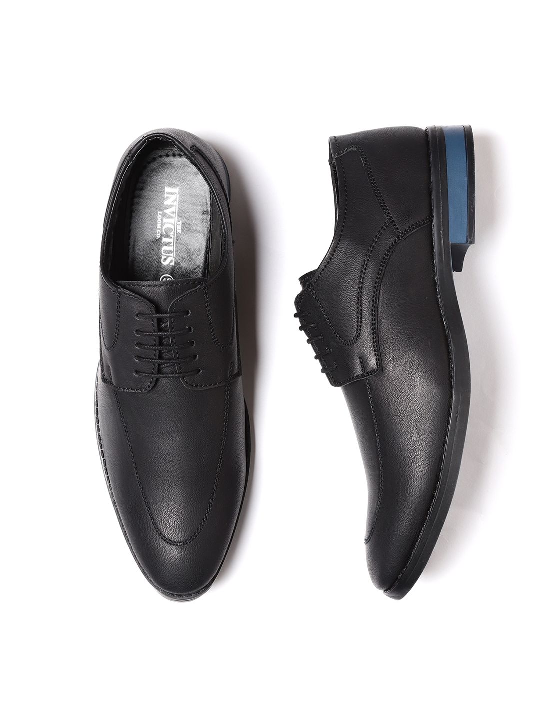 INVICTUS Men Black Formal Derbys
