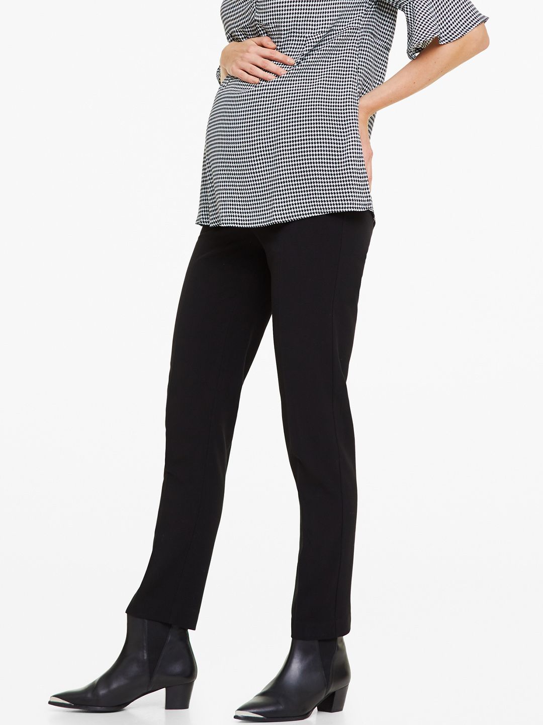 OVS Women Black Solid Treggings