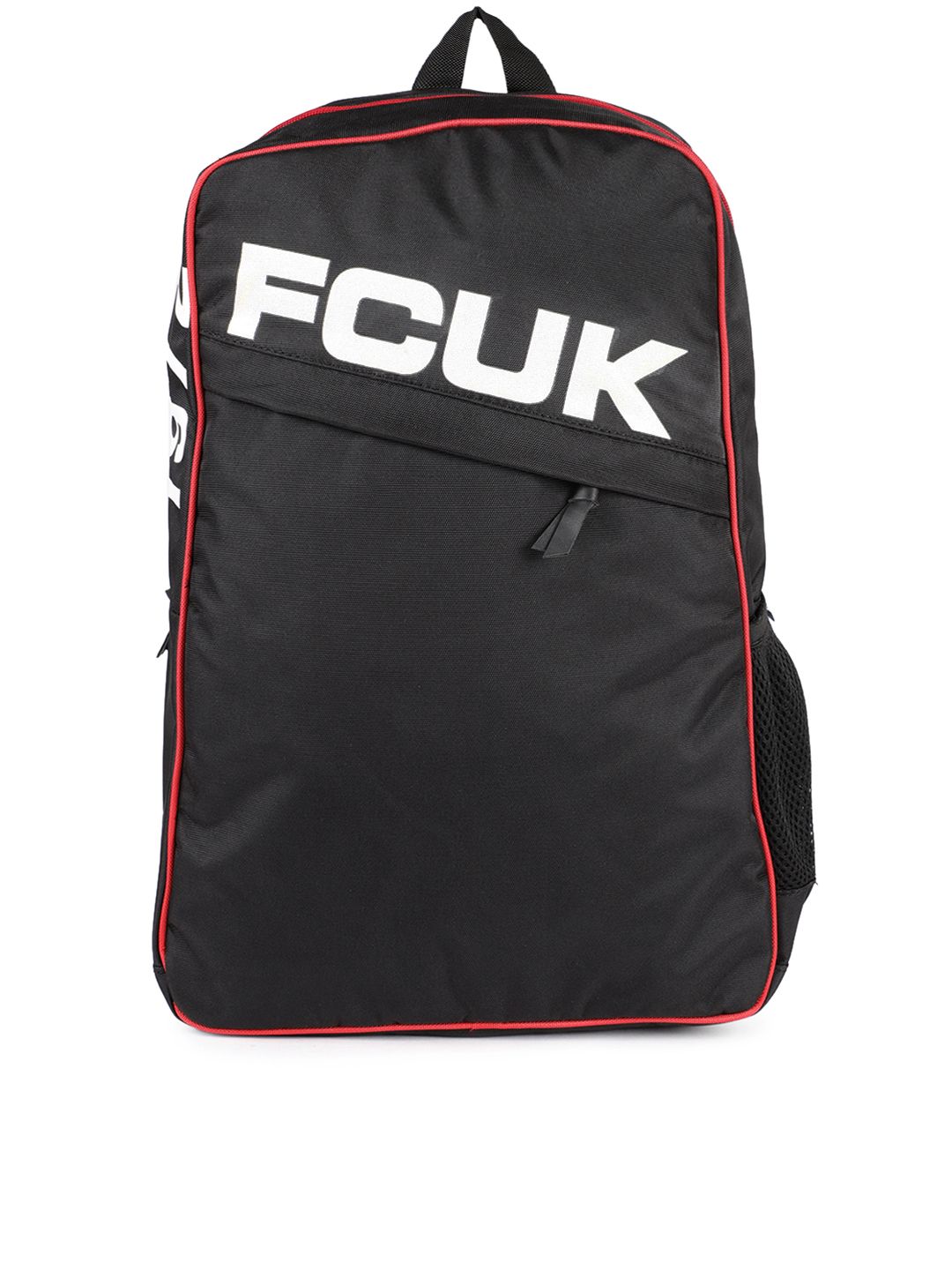 French Connection Unisex Black Brand Logo FCUK 1972 Backpack