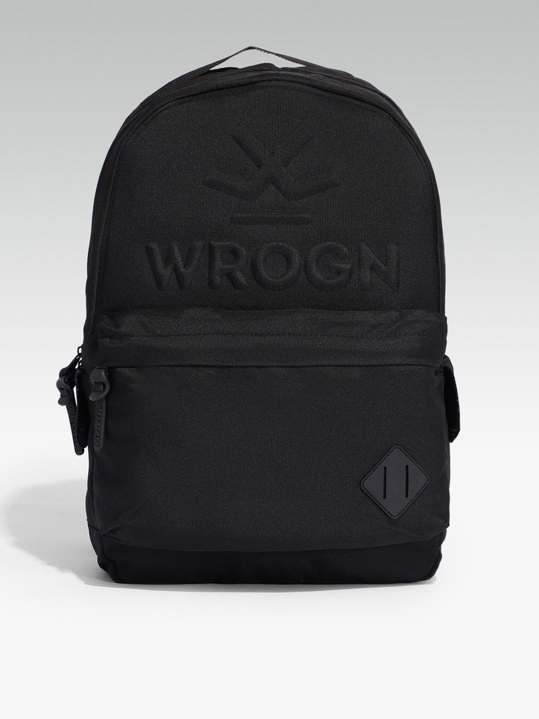 WROGN Unisex Grey Solid Backpack